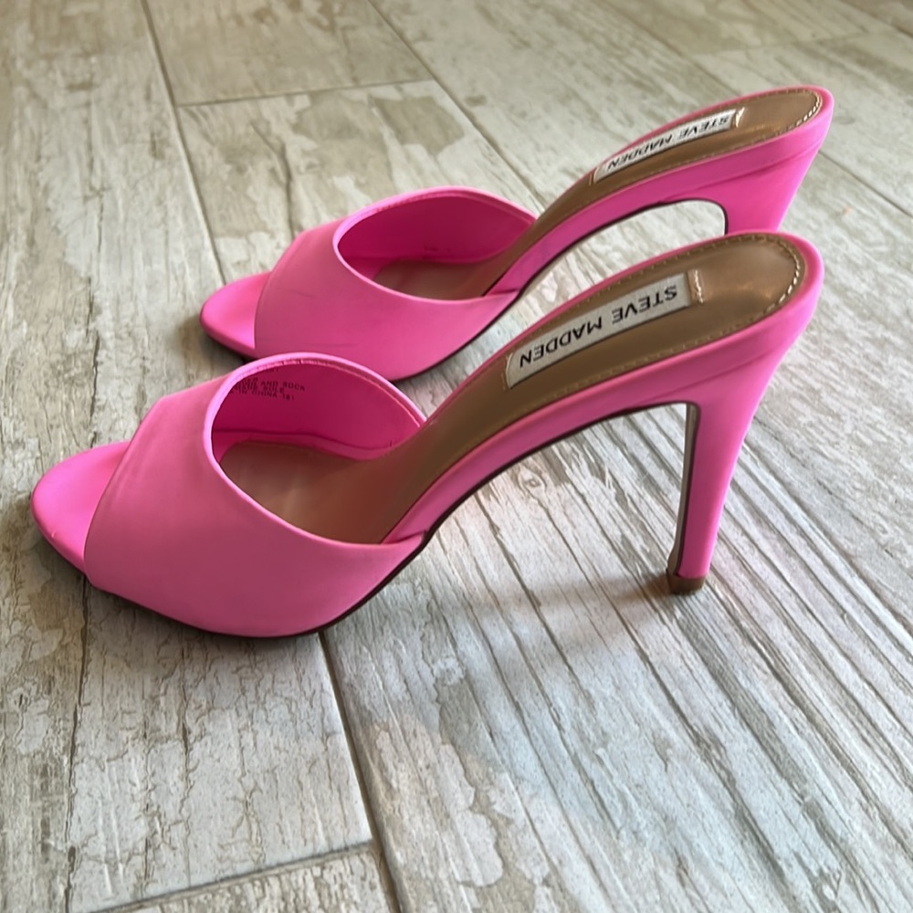 Steve Madden - Erin Mule neon pink sz 7.5 - Picture 10 of 10